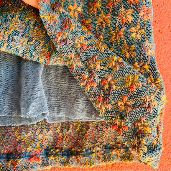 Only Hearts NYC Helena Stuart Mesh Tank Top Lace Multi Color Flower Embroidery - Picture 5 of 9